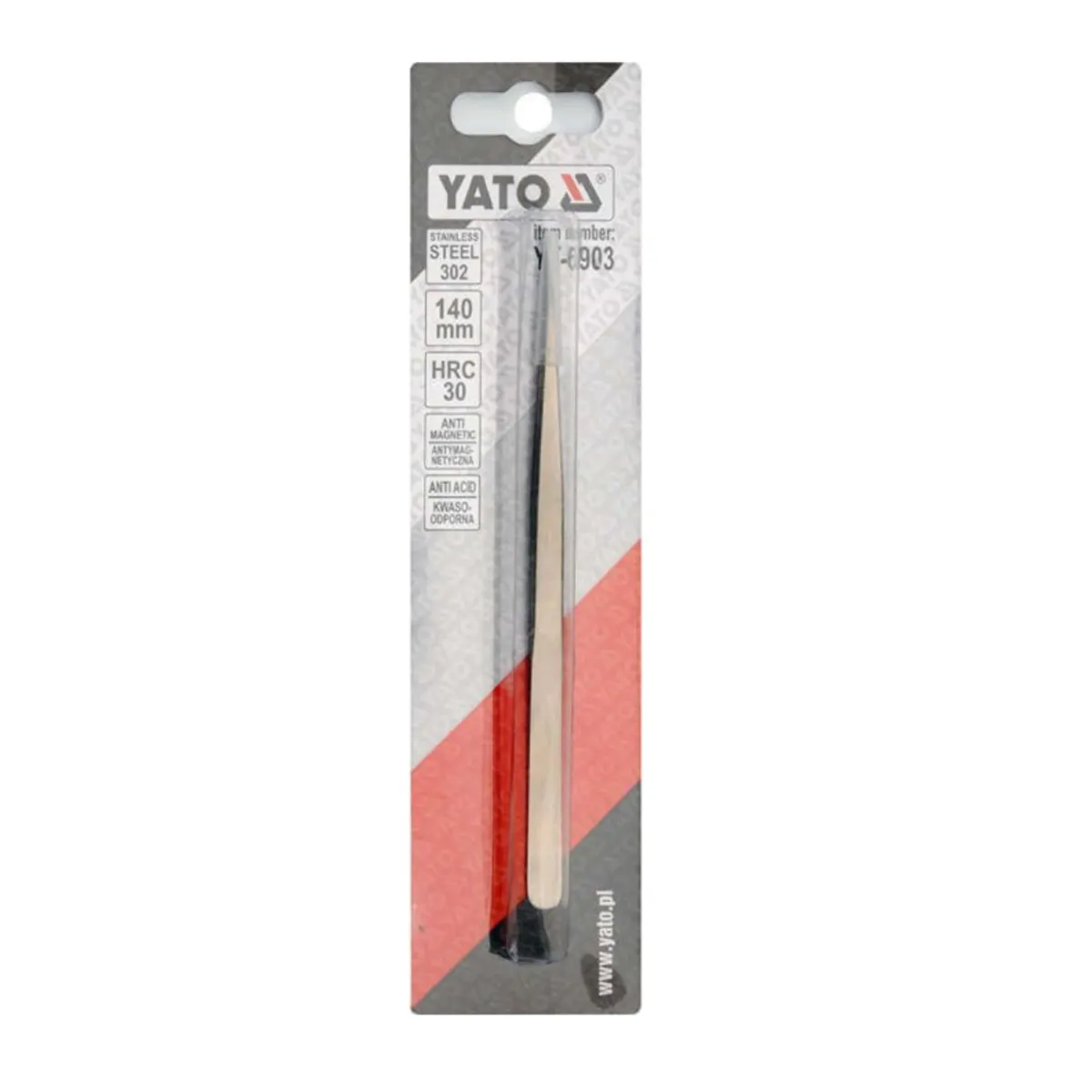 ПИНСЕТИ 140ММ - YATO / 6903