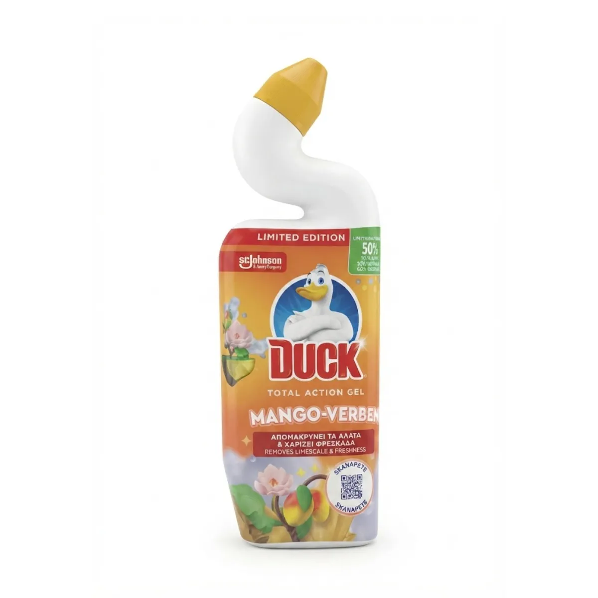 ПОЧИСТВАЩ ГЕЛ ЗА ТОАЛЕТНА ЧИНИЯ - DUCK, MANGO / 750МЛ