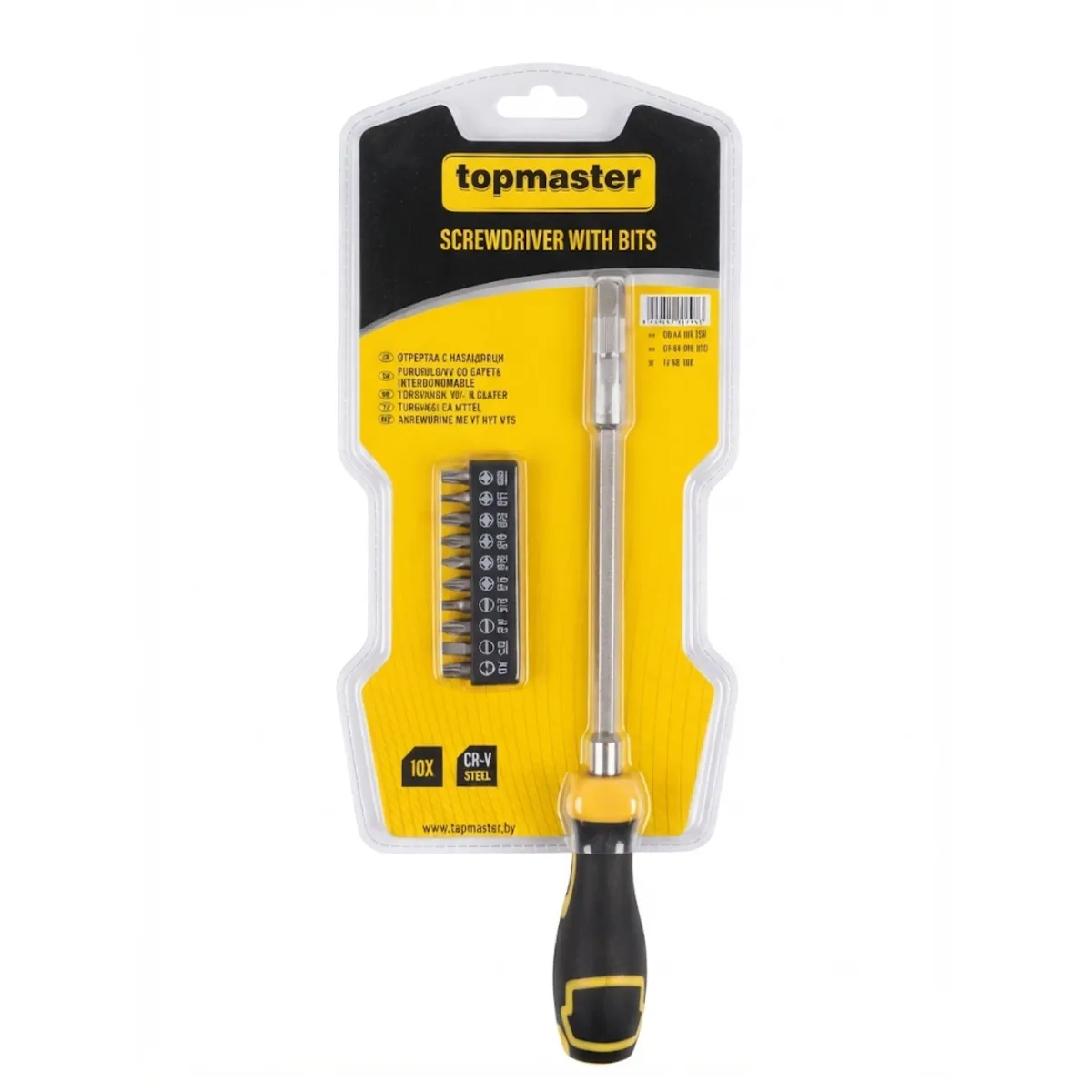 ОТВЕРТКА С НАКРАЙНИЦИ 9 ЧАСТИ - TOPMASTER, 223501