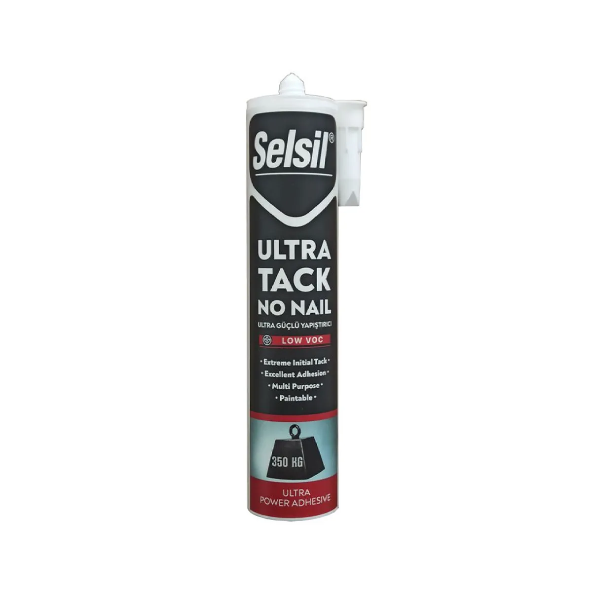 МОНТАЖНО ЛЕПИЛО - SELSIL ULTRA TACK NO NAIL, БЯЛО, 290 МЛ