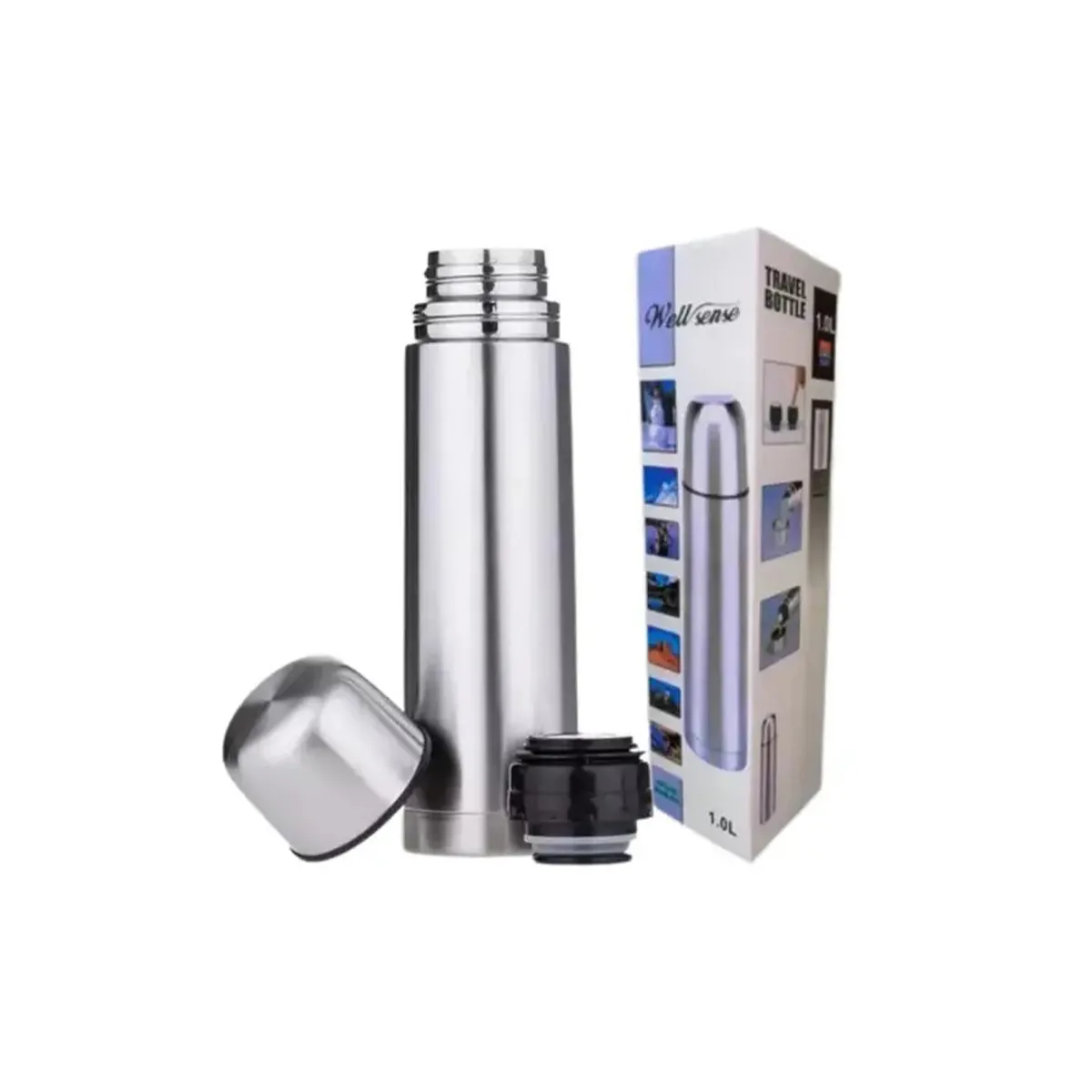 ТЕРМОС WELLSENSE 1Л.,  -  АЛ-1145С/    10915А