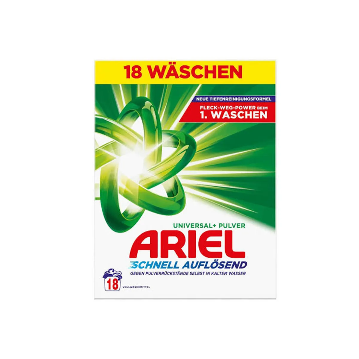 ARIEL ПРАХ ЗА ПРАНЕ - UNIVERSAL,18 ПРАНЕТА, 990ГР.