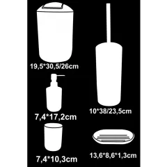 КОМПЛЕКТ АКСЕСОАРИ ЗА БАНЯ - ICA 8328W_1