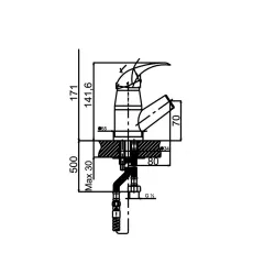 СМЕСИТЕЛ КУХНЕНСКИ ОЛИВИЯ ICF 7183030C_1