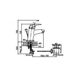 СМЕСИТЕЛ ПИЕДМОНТ ICF 1109022С INTERCERAMIC_1