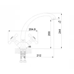 КУХНЕНСКИ СМЕСИТЕЛ РЕТРО ICF 7002851 7313_1