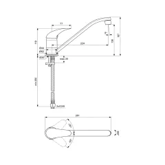 СТОЯЩ КУХНЕНСКИ СМЕСИТЕЛ ОРИОН  VIDIMA_1 СТОЯЩ КУХНЕНСКИ СМЕСИТЕЛ ОРИОН  VIDIMA_1