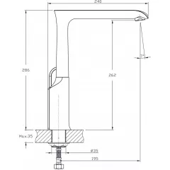 СМЕСИТЕЛ КУХНЕНСКИ МЕЛАНИЯ ICF 7317117B_1