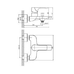 СМЕСИТЕЛ ЗА ВАНА И ДУШ ЕММА ICF 6005007_1