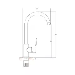 КУХНЕНСКИ СМЕСИТЕЛ ЕЛИЗАРА ICF 7003153 M7313_1