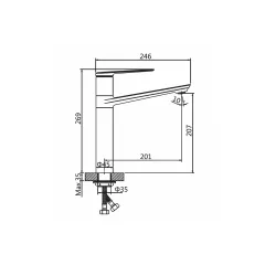 СМЕСИТЕЛ ЗА УМИВАЛНИК ЕРИН INTER CERAMIC ICF 1180596_1
