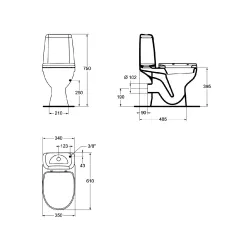 МОНОБЛОК КОРОНА СЪС ЗАДНО ОТТИЧАНЕ 901301,  ВИДИМА_1