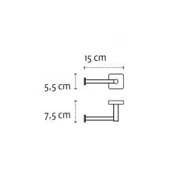 ДЪРЖАЧ ЗА ТОАЛЕТНА ХАРТИЯ  - QUATTRO, 4401_1