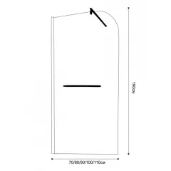 СТАЦИОНАРЕН ПАРАВАН  МАТИРАНО СТЪКЛО  70 СМ_1
