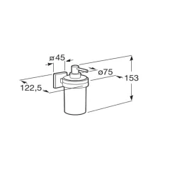 ДОЗАТОР ЗА ТЕЧЕН САПУН ROCA - CUBICA_1