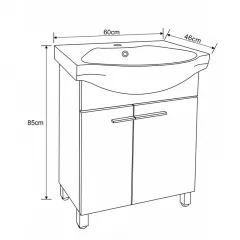 ДОЛЕН ШКАФ ЗА БАНЯ ICP 7055_2