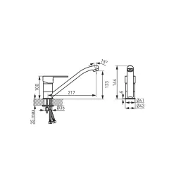 КУХНЕНСКИ СМЕСИТЕЛ СТОЯЩ FERRO SAVIO BSV4_1