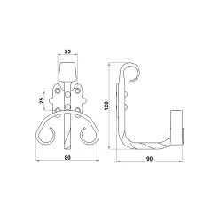 ЗАКАЧАЛКА МОДЕЛ 101 130x80x90 ЧЕРЕН МАТ 6428_1