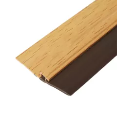 УПЛЪТНИТЕЛНА ЛЕНТА ЗА ВРАТА С ГУМЕНА ЧЕТКА 1M PVC ДЪБ AMIG_0