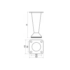 КРАК КОНУС 100ММ МАТ ХРОМ_1