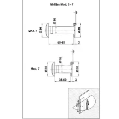 ШПИОНКА МОД.5-16 60/85 МЕСИНГ 1482_1
