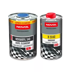 БЕЗЦВЕТЕН ЕКСПРЕСЕН АКРИЛЕН ЛАК NOVOL 540 1Л + ВТВЪРДИТЕЛ 500МЛ_0