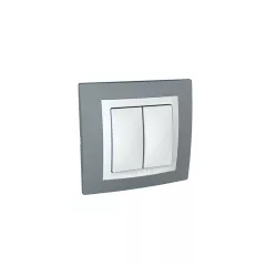 ДВОЕН КЛЮЧ БЯЛ + СИВ SCHNEIDER UNICA MGU10.211.858D_0