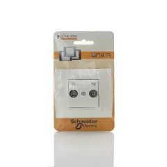 РОЗЕТКА TV СЛОНОВА КОСТ UNICA SCHNEIDER U1.451.25G_0