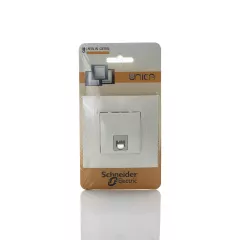 ТЕЛЕФОННА РОЗЕТКА СЛОНОВА КОСТ UNICA SCHNEIDER_0