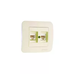 РОЗЕТКА CAT5 ДВОЙНА КРЕМ MAKEL LILLIUM NATURAL 55236_0