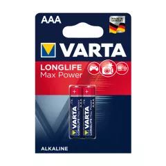 АЛКАЛНИ БАТЕРИИ 2БР. ААА LONGLIFE MAX POWER VARTA_0