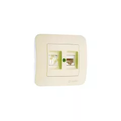 РОЗЕТКА CAT5 КРЕМ MAKEL LILLIUM NATURAL 55237_0