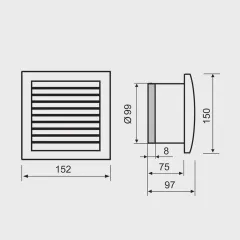 АСПИРАТОР - 1733, 100ММ / С КЛАПА_2