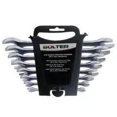 КЛЮЧОВЕ ГАЕЧНИ КОМПЛЕКТ 8 БРОЯ /6-22ММ/ БРД 13825 BOLTER_0