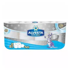 ТОАЛЕТНА ХАРТИЯ ALVESTA 8 БРОЯ GOLD КЛАСИК ТРИПЛАСТОВА_0