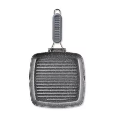 ГРИЛ GRANITO  ОТ АЛУМИНИЙ СЪС СИЛИКОНОВА ДРЪЖКА 6ММ 26Х26СМ_0