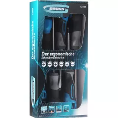 КОМПЛЕКТ ОТВЕРТКИ 6 БРОЯ ТРИКОМПОНЕНТНА ДРЪЖКА GROSS 12164_2