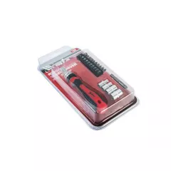 ОТВЕРТКА РЕВЕРСИВНА + КОМПЛЕКТ БИТОВЕ И ВЛОЖКИ 16 ЧАСТИ 1/4'' 113329_1