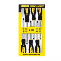 КОМПЛЕКТ ОТВЕРТКИ TOPMASTER 6 БРОЯ_1