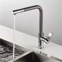 КУХНЕНСКИ СМЕСИТЕЛ KITCHEN LINE INTER CERAMIC 718650 СИВ_2