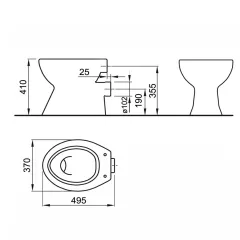 ТОАЛЕТНА ЧИНИЯ CLASSICA 356 ЗАДНО ОТТИЧАНЕ_1