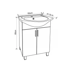 ДОЛЕН ШКАФ ЗА БАНЯ ICP 5535 С МИВКА_3