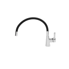 КУХНЕНСКИ СМЕСИТЕЛ С ГЪВКАВА ЛЕБЕДКА FALA ЧЕРЕН_1