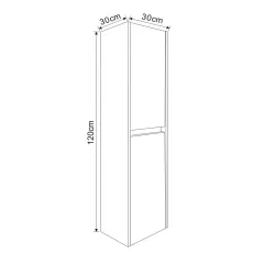 СТЕННА КОЛОНА 30*30*120 3012W КАРОЛАН_2
