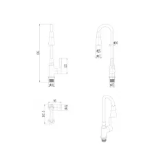 КУХНЕНСКИ СМЕСИТЕЛ HAVANA ICF 7108223 СИВ_1