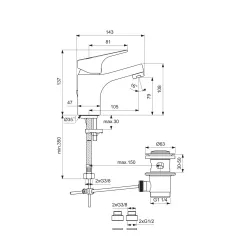 СМЕСИТЕЛ - SEVA NEXT, 16850 B1921AA_1
