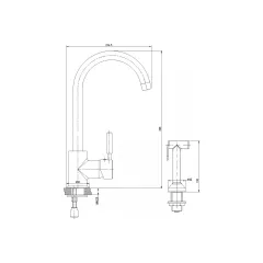 КУХНЕНСКИ СМЕСИТЕЛ ICF 719612C KITCHEN LINE_2