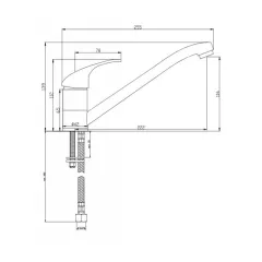 СМЕСИТЕЛ КУХНЕНСКИ CASCADA SMART I_1