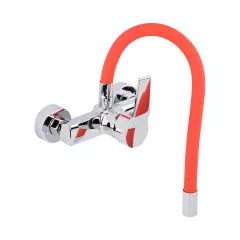 СМЕСИТЕЛ С ГЪВКАВ ЧУЧУР FALA FLEXIBLE ЧЕРВЕН 75672_1