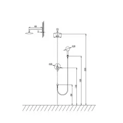 ДУШ КОМПЛЕКТ ЗА ВГРАЖДАНЕ KARAG SO0510_1